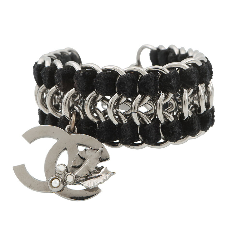 CHANEL Black Pearl Logo Charm Bracelet - Picture 1 of 12